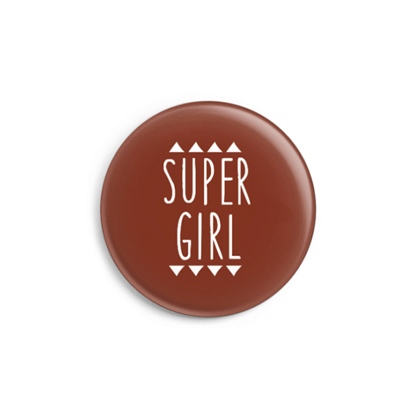 Button Supergirl, rot