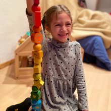 "Fädelino" - Fädelspiel aus Holz - Auffädel-Spiel für Kinder ab 3 Jahren - Motorik-Spielzeug zum Auf