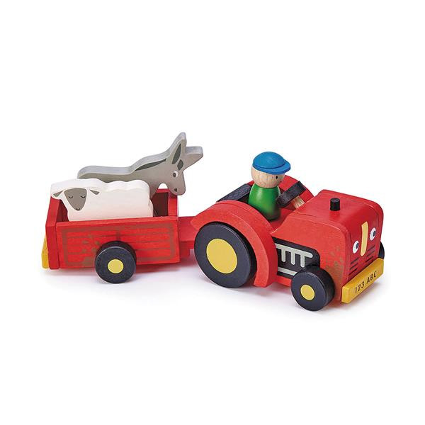 Tender Leaf Toys - Traktor mit Anhänger